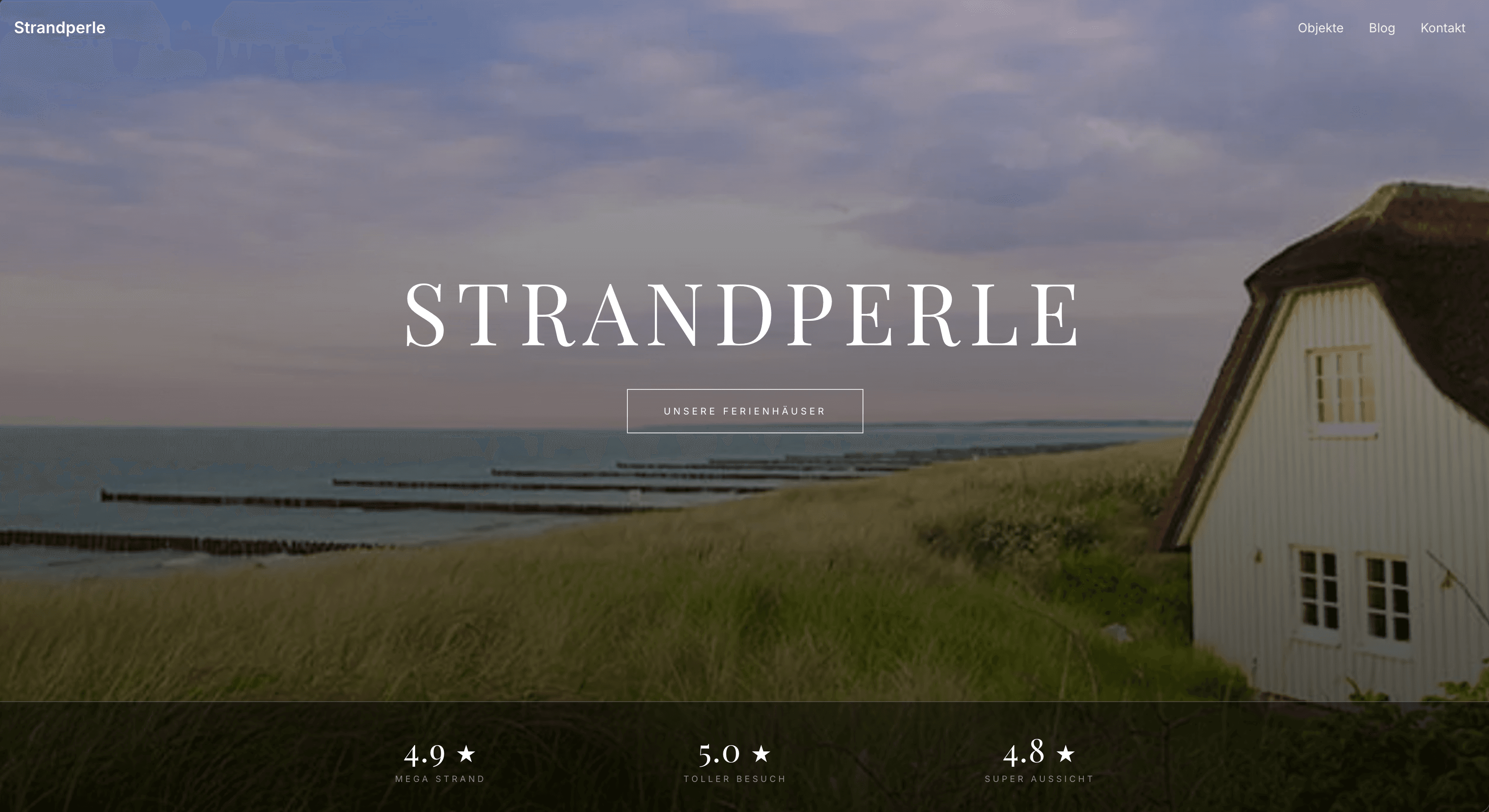 Website von Strandperle